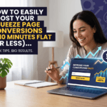 How to Easily Boost Your Squeeze Page Conversions in 10 Minutes Flat (Or Less)…
